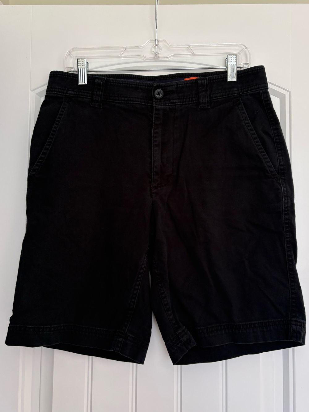 St. John's Bay Black Flat-Front Men's Shorts